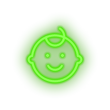 Load image into Gallery viewer, green kid infant boy family child baby children led neon factory