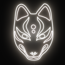 Load image into Gallery viewer, Kitsune led wall Mask