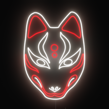 Load image into Gallery viewer, Kitsune Mask neon sign