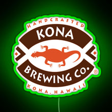 Load image into Gallery viewer, Kona Brewing RGB neon sign green