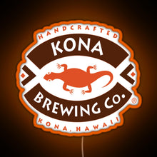 Load image into Gallery viewer, Kona Brewing RGB neon sign orange