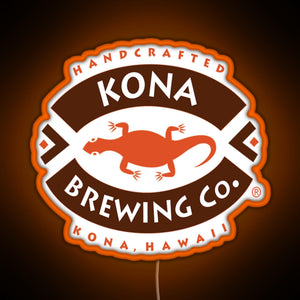 Kona Brewing RGB neon sign orange