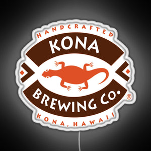 Kona Brewing RGB neon sign white 