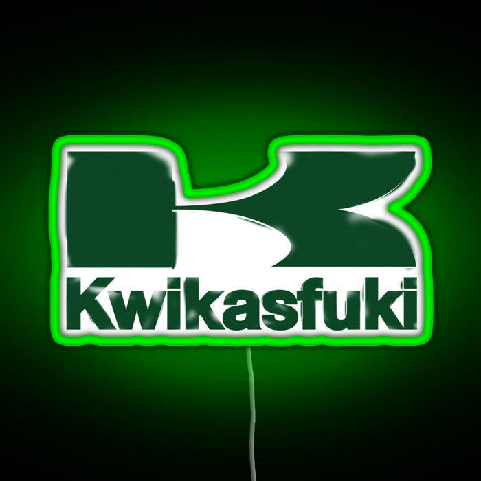 Kwikasfuki RGB neon sign green