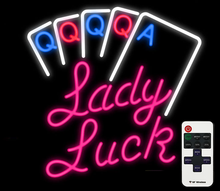 Load image into Gallery viewer, Lady Luck neon sign