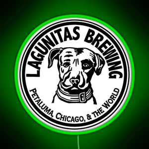 Lagunitas Craft Beer RGB neon sign green