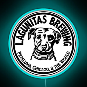 Lagunitas Craft Beer RGB neon sign lightblue 