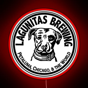 Lagunitas Craft Beer RGB neon sign red
