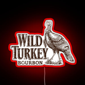 Lawrenceburg Wild Turkey Bourbon RGB neon sign red