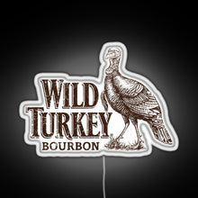 Load image into Gallery viewer, Lawrenceburg Wild Turkey Bourbon RGB neon sign white 