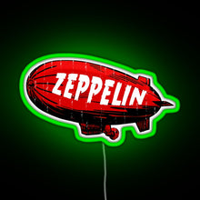 Load image into Gallery viewer, Led Zepelin Vintage VMsTp RGB neon sign green