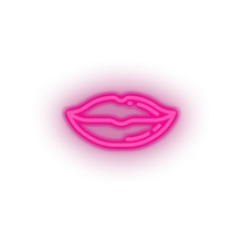 Load image into Gallery viewer, pink lips led kiss lips love mouth relationship romance valentine day neon factory