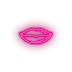 pink lips led kiss lips love mouth relationship romance valentine day neon factory