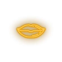 Load image into Gallery viewer, warm_white lips led kiss lips love mouth relationship romance valentine day neon factory
