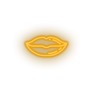 warm_white lips led kiss lips love mouth relationship romance valentine day neon factory
