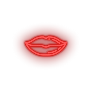 red lips led kiss lips love mouth relationship romance valentine day neon factory
