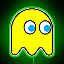 Load image into Gallery viewer, Little Ghost vintage Video games Retro gaming RGB neon sign green