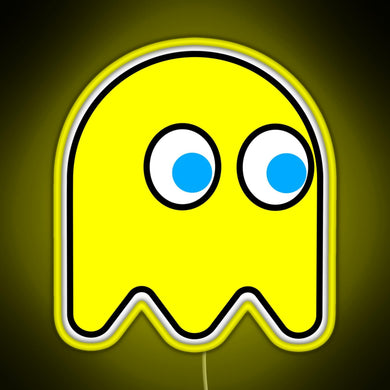 Little Ghost vintage Video games Retro gaming RGB neon sign yellow