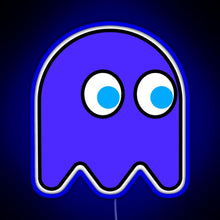 Load image into Gallery viewer, Little Ghost vintage Video games Retro gaming RGB neon sign blue