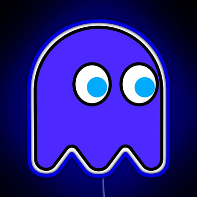 Little Ghost vintage Video games Retro gaming RGB neon sign blue