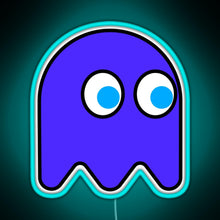Load image into Gallery viewer, Little Ghost vintage Video games Retro gaming RGB neon sign lightblue 