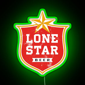 Lone Star RGB neon sign green