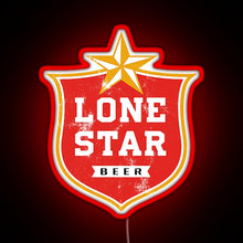 Load image into Gallery viewer, Lone Star RGB neon sign red