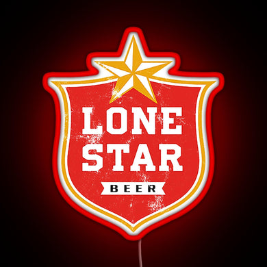 Lone Star RGB neon sign red
