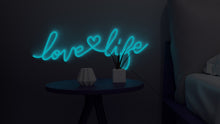 Load image into Gallery viewer, Love life neon sign