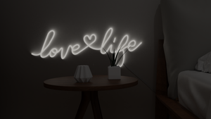 led diy love life neon