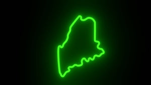 Maine neon sign