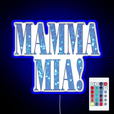 Mamma Mia disco RGB neon sign remote