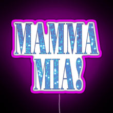 Load image into Gallery viewer, Mamma Mia disco RGB neon sign  pink