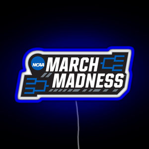 March Madness RGB neon sign blue