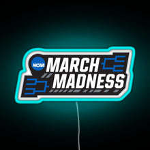 Load image into Gallery viewer, March Madness RGB neon sign lightblue 