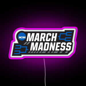 March Madness RGB neon sign  pink