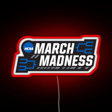 Load image into Gallery viewer, March Madness RGB neon sign red
