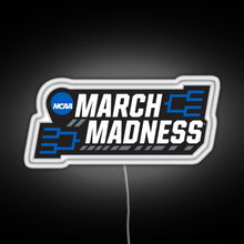 Load image into Gallery viewer, March Madness RGB neon sign white 