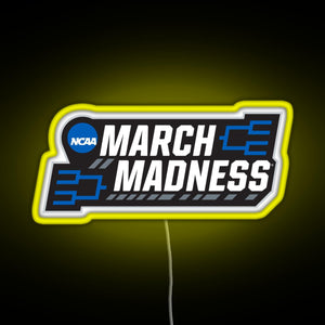 March Madness RGB neon sign yellow