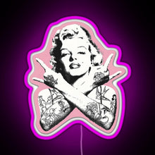 Load image into Gallery viewer, Marilyn Monroe RGB neon sign  pink