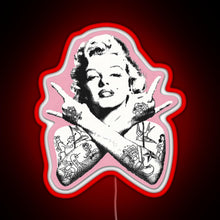 Load image into Gallery viewer, Marilyn Monroe RGB neon sign red