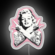 Load image into Gallery viewer, Marilyn Monroe RGB neon sign white 