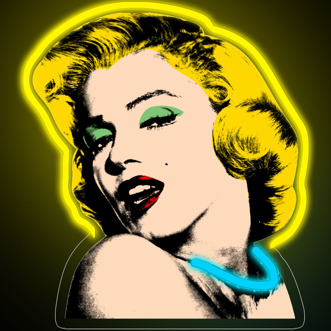 Marilyn Monroe neon sign