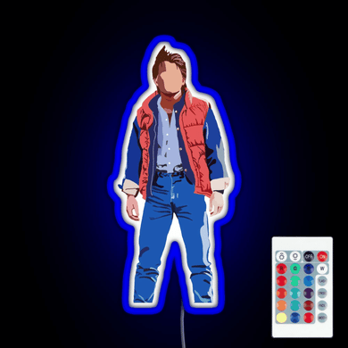 Marty Mcfly RGB neon sign remote