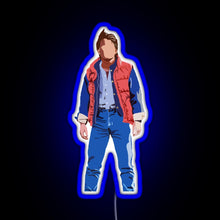 Load image into Gallery viewer, Marty Mcfly RGB neon sign blue