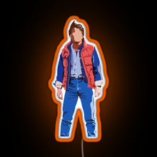 Load image into Gallery viewer, Marty Mcfly RGB neon sign orange