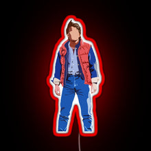 Load image into Gallery viewer, Marty Mcfly RGB neon sign red