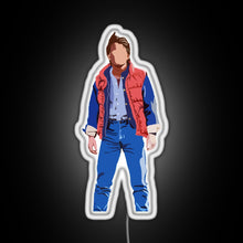 Load image into Gallery viewer, Marty Mcfly RGB neon sign white 