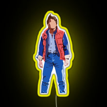 Load image into Gallery viewer, Marty Mcfly RGB neon sign yellow