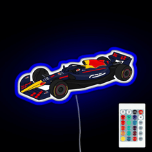 Load image into Gallery viewer, Max Verstappen 1 RedBull Formula One Race Car RGB neon sign remote